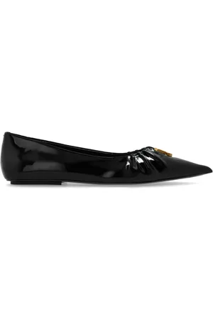 Marc Jacobs Schoenen, Dames, Zwart, 37 EU, Leer, Leren Ballerina`s