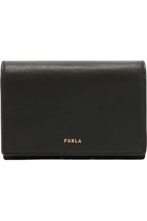 Furla Accessoires, Dames, Zwart, ONE Size, Leer, Nuvola Compact Wallet M