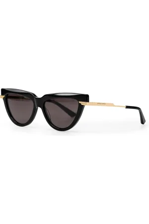 Bottega Veneta Accessoires, Dames, Zwart, ONE Size, Acetate Zonnebril
