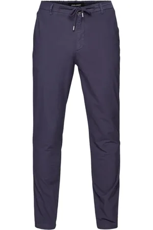 Lyle & Scott Broeken, Heren, Blauw, W33, Katoen, Slim-fit broek