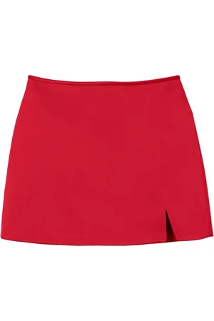 Marc Jacobs Rokken, Dames, Rood, S, Satijn, Rode Satijnen Bias Cut Rok