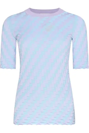 Sportmax Truien, Dames, Veelkleurig, S, Multicolour T-shirt voor een actieve levensstijl
