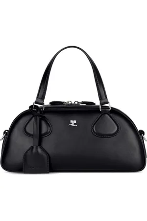 Courrèges Tassen, Dames, Zwart, ONE Size, Leer, Friday Bowlingtas
