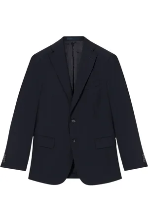 Brooks Brothers Jassen, Heren, Blauw, 2Xl, Wol, Virgin Wollen Blazer