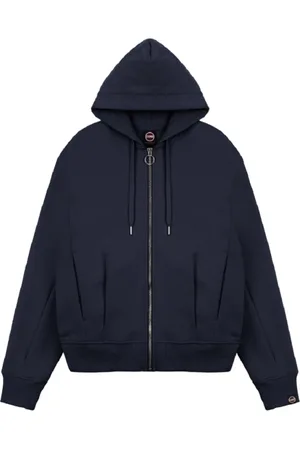 Colmar Sweatshirts & Hoodies, Dames, Blauw, L, Katoen, Blauwe Hooded Sweatshirt Extra Slim Fit