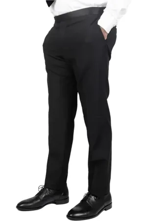 TAGLIATORE Broeken, Heren, Zwart, L, Wol, Kostuum Broek
