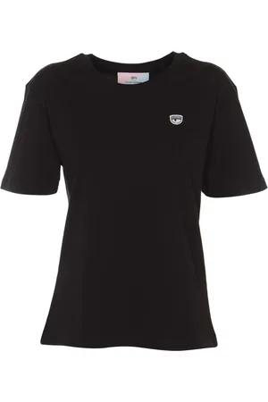 Chiara Ferragni Tops, Dames, Zwart, L, Logo Classic T-shirt