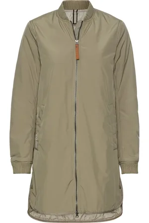 Camel Active Mantels, Dames, Groen, XL, Polyester, Gerecyclede polyesterjas