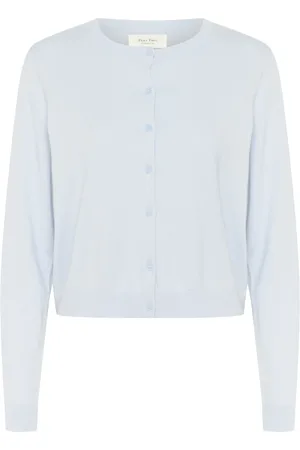 Part Two Truien, Dames, Blauw, L, Heather Gebreide Vest Ellamariepw Stijl