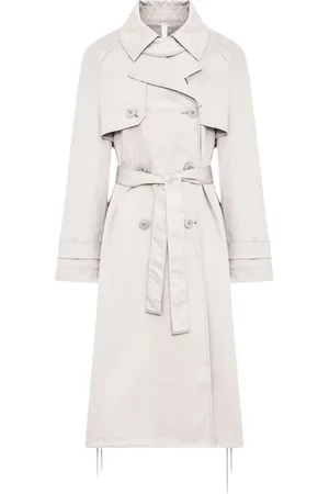 Duno Mantels, Dames, , S, Katoen, Waterafstotende Katoenen Trenchcoat