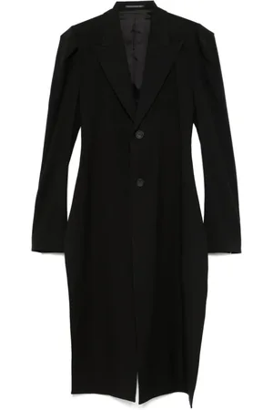 YOHJI YAMAMOTO Mantels, Heren, Zwart, M, Wol, Premium Wollen Jas