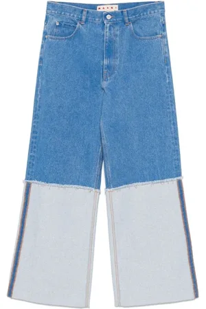 Marni Jeans, Heren, Blauw, W31, Katoen, Wide Leg Flared Jeans