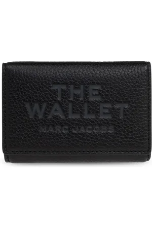 Marc Jacobs Accessoires, Dames, Zwart, ONE Size, Leer, De Trifold Portemonnee