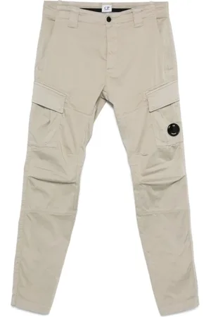 C.P. Company Broeken, Heren, Groen, L, Katoen, Slim-fit cargobroek