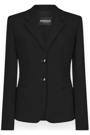 Dondup Jassen, Dames, Zwart, S, Polyester, Blazerjas voor stijlvolle outfits
