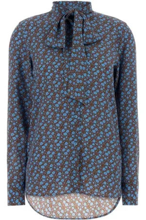 ERMANNO SCERVINO Blouses & Shirts, Dames, Veelkleurig, M, Katoen, Casual Katoenen Overhemd