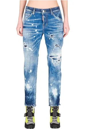 Dsquared2 Jeans, Dames, Blauw, 2Xs, Katoen, Cool Girl Straight Jeans