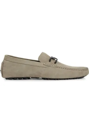 Fendi Schoenen, Heren, Grijs, 43 EU, Grijze Platte Schoenen