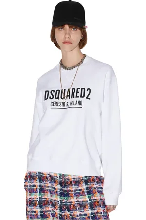 Dsquared2 Sweatshirts & Hoodies, Dames, Wit, S, Katoen, Ceresio 9 Sweatshirt