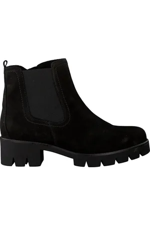 Gabor Schoenen, Dames, Zwart, 40 EU, Suède, Stijlvolle Chelsea Boots