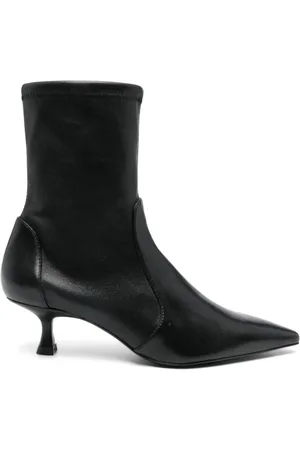Stuart Weitzman Schoenen, Dames, Zwart, 36 EU, Leer, Naomi 50 Bootie