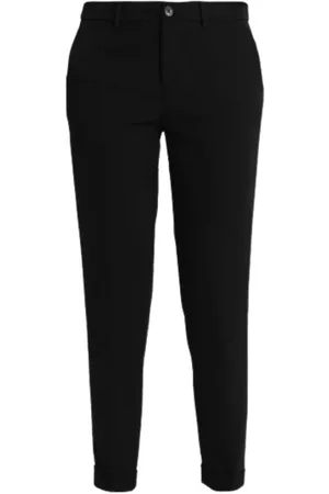 Liu Jo Broeken, Dames, Zwart, S, Polyester, New York Broek in Polyester Mix