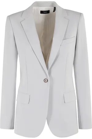 THEORY Jassen, Dames, Grijs, L, Klassieke Blazer voor Mannen