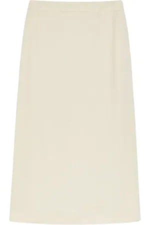 Max Mara Rokken, Dames, , 2Xs, Linnen, Lange Viscose en Linnen Rok