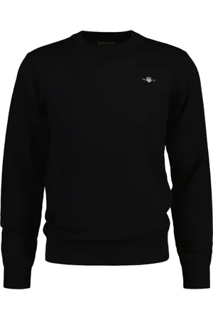 GANT Sweatshirts & Hoodies, Heren, Zwart, S, Katoen, Shield Sweater
