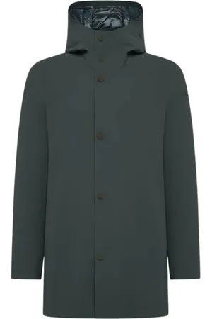 RRD Mantels, Heren, Groen, M, Seamless Hooded Long Parka