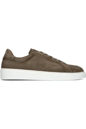 Magnanni Schoenen, Heren, Bruin, 43 EU, Suède, Casual Suède Sneakers