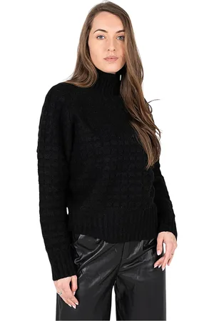 Silvian Heach Truien, Dames, Zwart, XS, Wol, Loose Frandz Golf Turtleneck