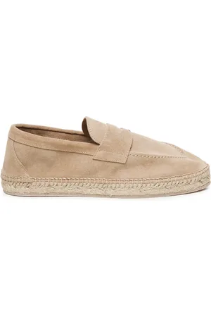 ELEVENTY Schoenen, Heren, Bruin, 43 EU, Leer, Espadrilles Slip On