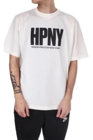 Heron Preston Tops, Heren, Wit, M, Katoen, T-shirt met korte mouwen