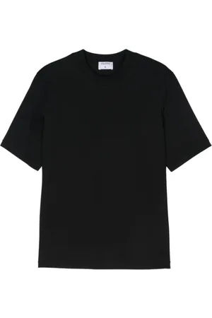 Filippa K Tops, Dames, Zwart, XS, Katoen, Mock Neck Tee