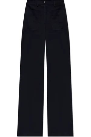 Etro Broeken, Dames, Zwart, 3Xs, Katoen, Wijde Pijpen Broek
