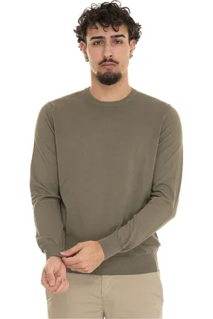 Gran Sasso Truien, Heren, Groen, 2Xl, Katoen, Katoenen Ronde hals Pullover