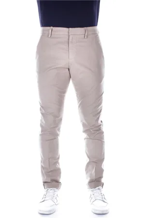 Dondup Broeken, Heren, , W33, Katoen, Logo Broek met Zakken