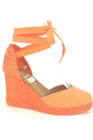Viguera Schoenen, Dames, Oranje, 40 EU, Oranje Corduroy Jack met Rits
