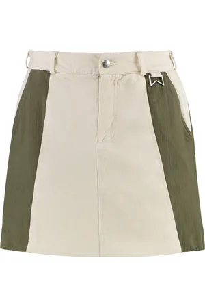 Rhude Rokken, Dames, , M, Katoen, Katoenen Mini-Rok met Zijsplitten