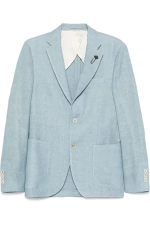 LARDINI Jassen, Heren, Blauw, XL, Wol, Sky Blazer