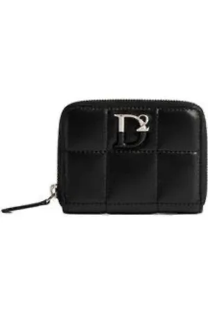Dsquared2 Accessoires, Dames, Zwart, ONE Size, Leer, Soft Statement Wallet