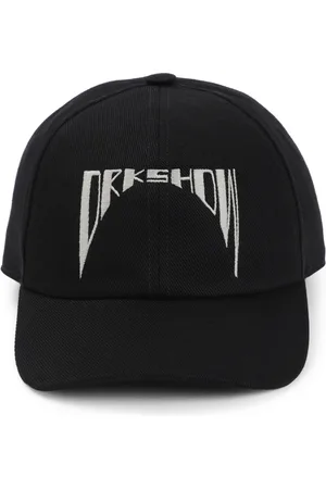 Rick Owens Accessoires, Heren, Zwart, S, Katoen, Zwarte Parel Baseballpet