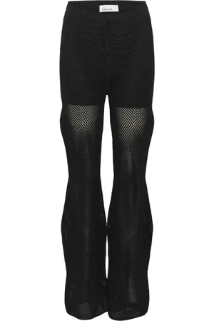 Karen by Simonsen Broeken, Dames, Zwart, M, Polyester, Relaxed Fit Meteorite Broek