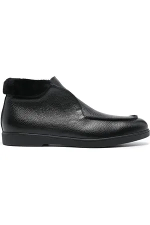Casadei Schoenen, Heren, Zwart, 41 EU, Leer, Cervo leren laarzen