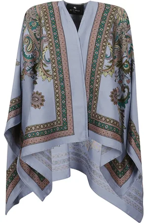 Etro Jassen, Dames, Veelkleurig, ONE Size, Wol, Chique Wollen Jas