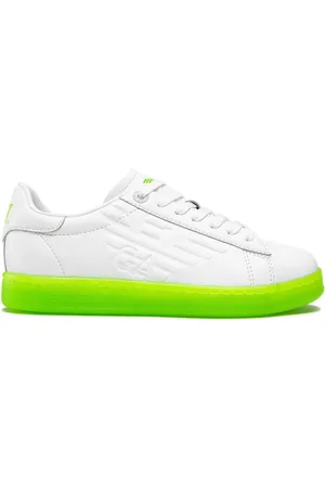 EA7 Schoenen, Dames, Wit, 36 EU, Leer, Sneakers