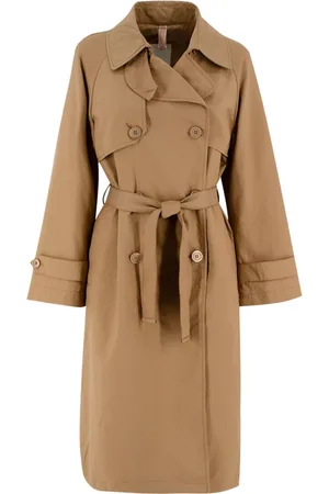 Duno Mantels, Dames, Bruin, S, 3-in-1 Trenchcoat
