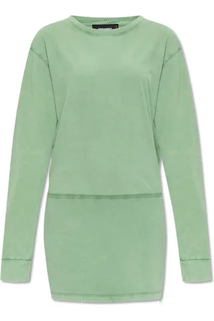 Dsquared2 Kleedjes, Dames, Groen, XS, Katoen, Jurk met print