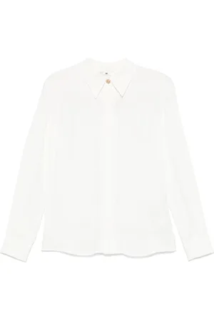 Elisabetta Franchi Blouses & Shirts, Dames, Wit, S, Ivory Shirt